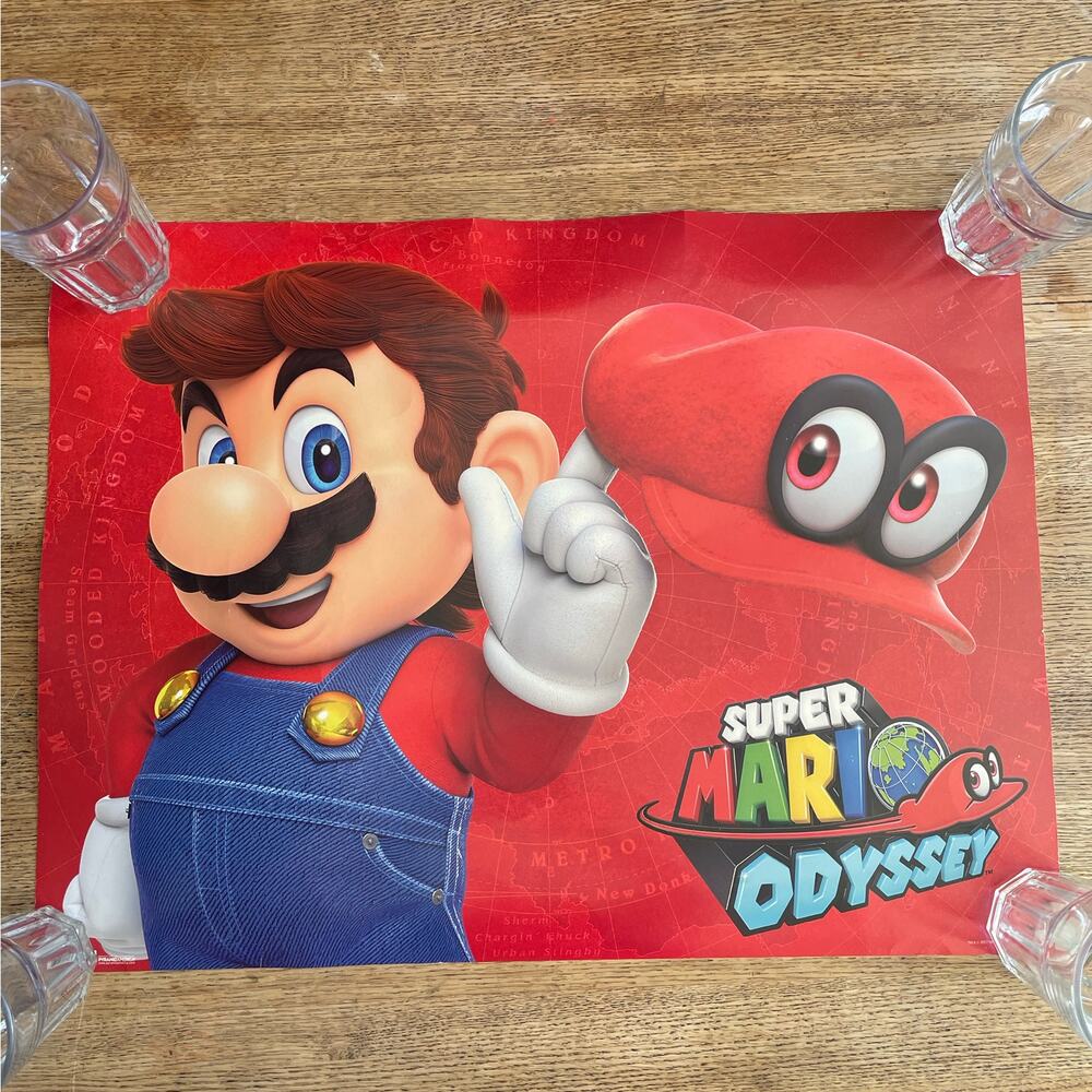 Super Mario Odyssey Poster Nintendo 2017 Horizontal